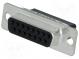 D-Sub  PIN  15  for size 20 terminals  female  w/o contacts