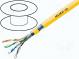 Wire  F/UTP,HELUKAT® 155  5e  solid  Cu  4x2x24AWG  PVC  yellow