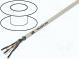 Wire  HELUKAT® 600,S/FTP  7  stranded  Cu  4x2x26AWG  FRNC  grey