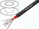 Wire  HELUKAT® 600A,S/FTP  7  solid  Cu  4x2x23AWG  PVC  black  100m