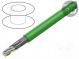 Wire  HELUKAT® 600IND,S/FTP  7e  solid  Cu  4x2x23AWG  PUR  green