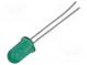 LED  5mm  green  12÷70mcd  24°  10mA  2.1÷2.7V  Front  convex