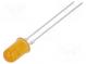 LED  5mm  yellow  2.2mcd  60°  10÷15mA  5V  Front  convex
