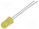 LED  5mm  yellow  0.9÷2.1mcd  50°  2mA  1.8÷2.5V  Front  convex