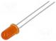 LED  5mm  orange  6.1mcd  60°  10mA  1.9÷2.4V  Front  convex