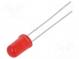 LED  5mm  red  140÷400mcd  55°  20mA  1.9÷2.4V  Front  convex