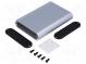 Enclosure  with panel  1455  X 72mm  Y 100mm  Z 19mm  aluminium
