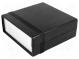 Enclosure  with panel  1598  X 135mm  Y 134mm  Z 50mm  ABS  black