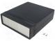 Enclosure  with panel  1598  X 155mm  Y 180mm  Z 52mm  ABS  black
