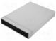 Enclosure  with panel  1598  X 200mm  Y 280mm  Z 40mm  ABS  grey