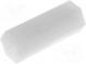 Screwed spacer sleeve  hexagonal  polyamide  M3  15mm
