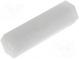 Screwed spacer sleeve  hexagonal  polyamide  M3  20mm