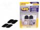 Tape  velcro  W  20mm  L  0.05m  Thk  2.1mm  synthetic rubber  black