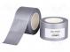Tape  duct  W  75mm  L  50m  Thk  0.17mm  silver  synthetic rubber