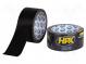 Tape  duct  W  48mm  L  10m  Thk  0.3mm  black  natural rubber  12%