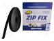 Tape  velcro  W  20mm  L  25m  Thk  2.1mm  synthetic rubber  black