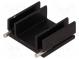 Heatsink  extruded  TO220  black  L 25mm  W 29mm  H 12mm  15K/W