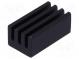 Heatsink  extruded  black  L 12.7mm  W 6.35mm  H 4.83mm  AL6063-T5