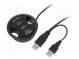 Hub USB  USB 1.1,USB 2.0  black  Number of ports  3  480Mbps  60mm