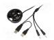 Hub USB  USB 1.1,USB 2.0  black  Number of ports  3  480Mbps