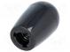 Conical knob  Int.thread  M6  16mm  Base dia  12mm  Ømax  16mm