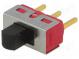 Switch  slide  Pos  2  SPDT  2A/250VAC  ON-ON  Mounting  THT  UL94V-0