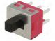 Переключатель  движковый  Пол  2  DPDT  2A/250ВAC  ON-ON  -30÷85°C