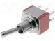 Switch  toggle  Positions 3  DP3T  ON-OFF-(ON)  5A/125VAC