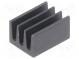Heatsink  extruded  black  L 8.5mm  W 6.3mm  H 4.8mm  83K/W