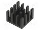 Heatsink  extruded  black  L 14mm  W 14mm  H 10mm  aluminium
