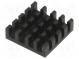 Heatsink  extruded  black  L 19mm  W 19mm  H 6mm  aluminium