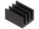 Heatsink  extruded  black  L 8mm  W 6.3mm  H 4.8mm  87K/W  anodized