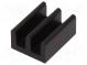 Heatsink  extruded  black  L 13mm  W 10mm  H 6mm  61K/W  aluminium