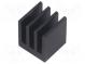 Heatsink  extruded  black  L 13mm  W 13.5mm  H 15.24mm  21.5K/W