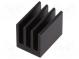 Heatsink  extruded  black  L 19mm  W 13.5mm  H 15.24mm  18K/W