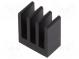 Heatsink  extruded  black  L 8mm  W 13.5mm  H 15.24mm  25.6K/W