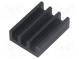 Heatsink  extruded  black  L 19mm  W 14mm  H 6mm  35K/W  aluminium