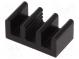 Heatsink  extruded  black  L 8mm  W 14mm  H 6mm  72K/W  aluminium