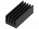 Heatsink  extruded  black  L 17mm  W 8mm  H 6mm  42K/W  aluminium