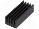 Heatsink  extruded  black  L 19mm  W 8mm  H 6mm  37K/W  aluminium