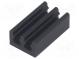 Heatsink  extruded  black  L 17mm  W 10mm  H 6mm  41K/W  aluminium