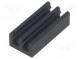 Heatsink  extruded  black  L 21mm  W 10mm  H 6mm  aluminium