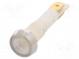 Indicator  LED  flat  12VDC  12VAC  Cutout  Ø10mm  plastic
