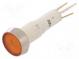 Indicator  LED  flat  12VDC  12VAC  Cutout  Ø10mm  plastic