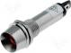 Indicator  LED  recessed  12VDC  Cutout  Ø8.2mm  IP40  metal