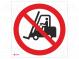 Safety sign  prohibitory  Mat  self-adhesive folie  W  200mm