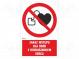 Safety sign  prohibitory  Mat  self-adhesive folie  W  200mm
