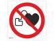 Safety sign  prohibitory  Mat  self-adhesive folie  W  200mm