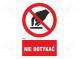 Safety sign  prohibitory  Mat  self-adhesive folie  W  200mm