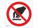 Safety sign  prohibitory  Mat  self-adhesive folie  W  200mm